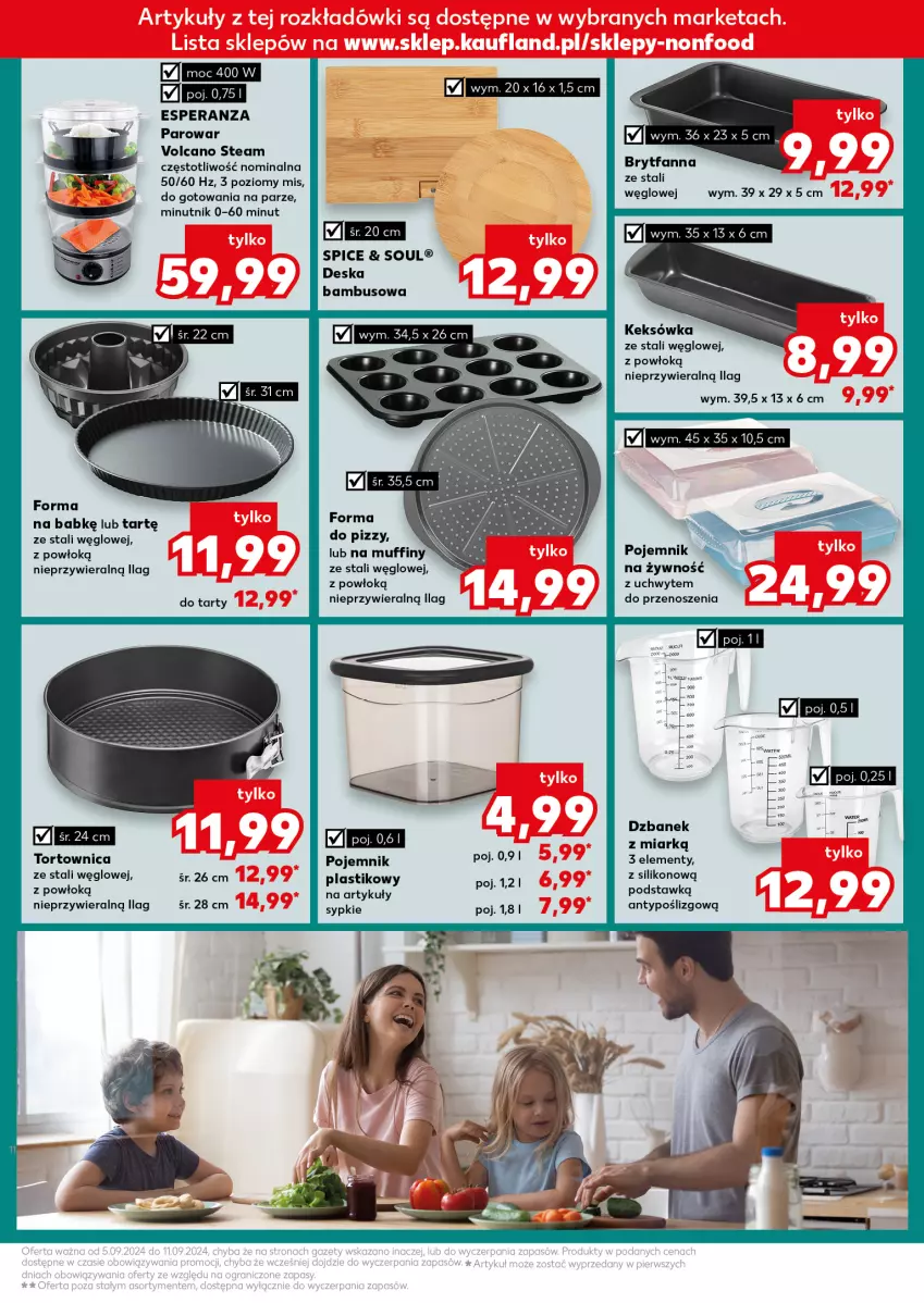 Gazetka promocyjna Kaufland - Kaufland - ważna 05.09 do 11.09.2024 - strona 19 - produkty: Dzbanek, Fa, Keksówka, Muffiny, Pojemnik, Pojemnik plastikowy, Skyn, Tortownica