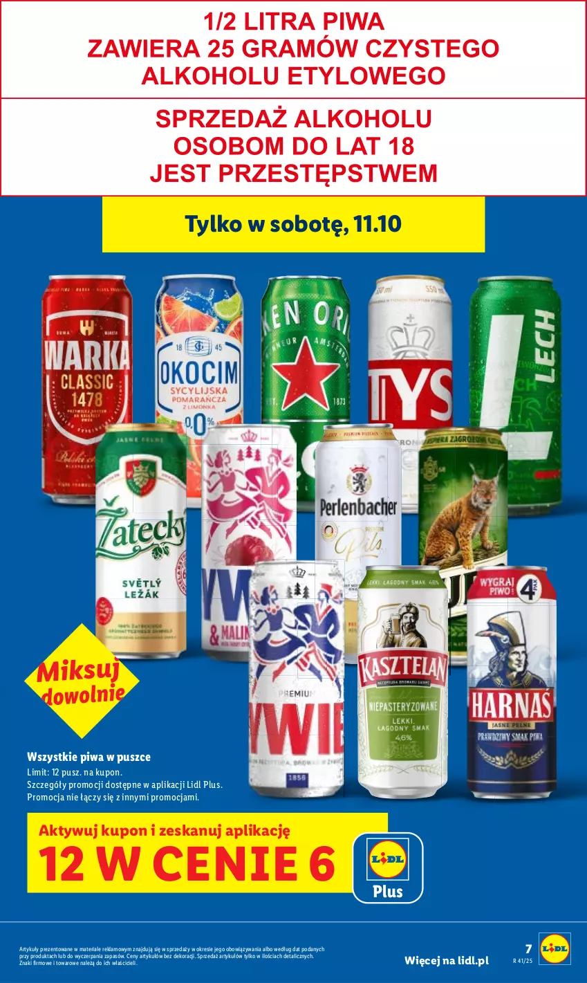 Gazetka promocyjna Lidl - GAZETKA - ważna 09.10 do 11.10.2025 - strona 7 - produkty: Piwa