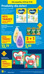 Gazetka promocyjna Lidl - GAZETKA - Gazetka - ważna od 11.10 do 11.10.2025 - strona 52 - produkty: Gra, Johnson's, Pampers, Zupa, BoboVita, Johnson's Baby, Bebiko, Szampon, Dzieci, Płyn do mycia