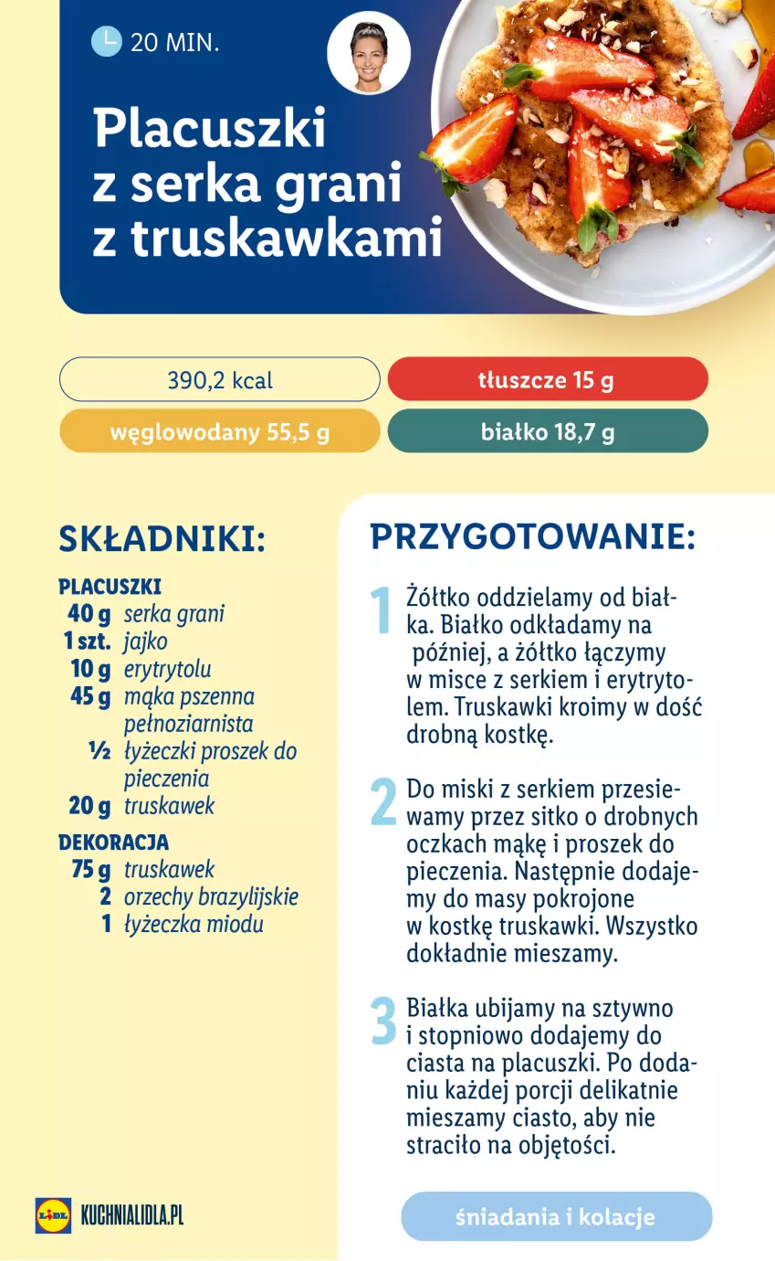 Gazetka promocyjna Lidl - EBOOK ZADBAJMY O SIEBIE - ważna 05.06 do 27.08.2023 - strona 16 - produkty: Gra, Mąka, Mąka pszenna, Piec, Por, Proszek do pieczenia, Ser, Sitko, Top, Truskawki