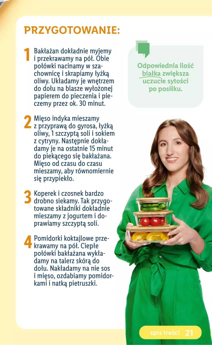 Gazetka promocyjna Lidl - EBOOK ZADBAJMY O SIEBIE - ważna 05.06 do 27.08.2023 - strona 21 - produkty: Cytryny, Czosnek, Gyros, Jogurt, Mięso, Papier, Piec, Pomidorki, Sok, Sos, Talerz