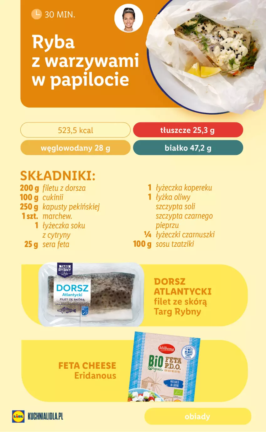 Gazetka promocyjna Lidl - EBOOK ZADBAJMY O SIEBIE - ważna 05.06 do 27.08.2023 - strona 26 - produkty: Cytryny, Dorsz, Feta, Gry, Pieprz, Ryba, Ser, Sok, Sos, Warzywa