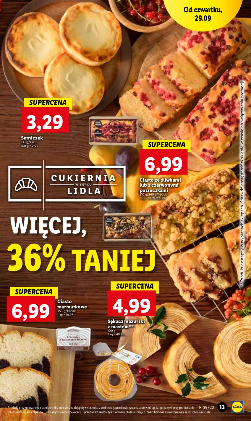 Gazetka promocyjna Lidl - GAZETKA - ważna 29.09 do 01.10.2022 - strona 13 - produkty: Por, Sękacz, Ser