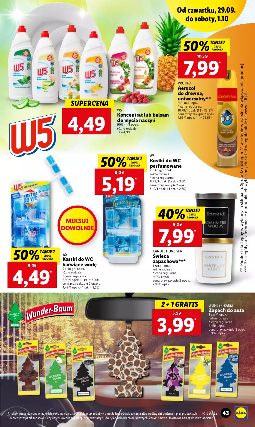 Gazetka promocyjna Lidl - GAZETKA - ważna 29.09 do 01.10.2022 - strona 43 - produkty: Balsam do mycia naczyń, Do mycia naczyń, Gra, Perfum, Pronto