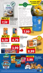 Gazetka promocyjna Lidl - GAZETKA - Gazetka - ważna od 01.10 do 01.10.2022 - strona 33 - produkty: Sok, Ser, Por, Hot dog, Cukier, Migdały, Morela, Ksylitol, Bułeczki, Dżem, Mleczko, Owsianka, Czekolada, Pudding, Chleb tostowy, Bułeczki mleczne, Deser, Chleb, Bułki do hot dogów, Woda, Chleb bezglutenowy, Mango, Psi Patrol, Kokos