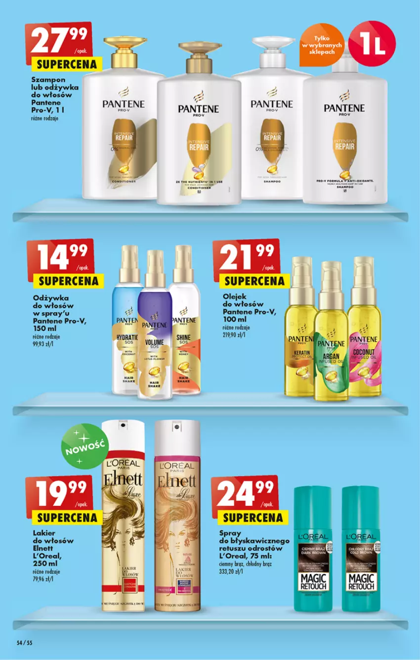 Gazetka promocyjna Biedronka - W tym tygodniu - ważna 03.11 do 09.11.2022 - strona 54 - produkty: Lakier, Odżywka, Olej, Pantene, Szampon, Tusz