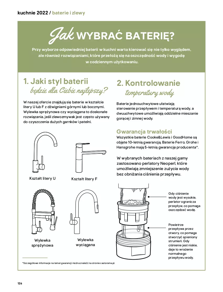 Gazetka promocyjna Castorama - Katalog kuchnie 2022 - ważna 01.04 do 31.12.2022 - strona 126 - produkty: Astor, Bateria, Dźwig, Gra, Grohe, Rama, Rum, Sok, Zlew, Zlewozmywak