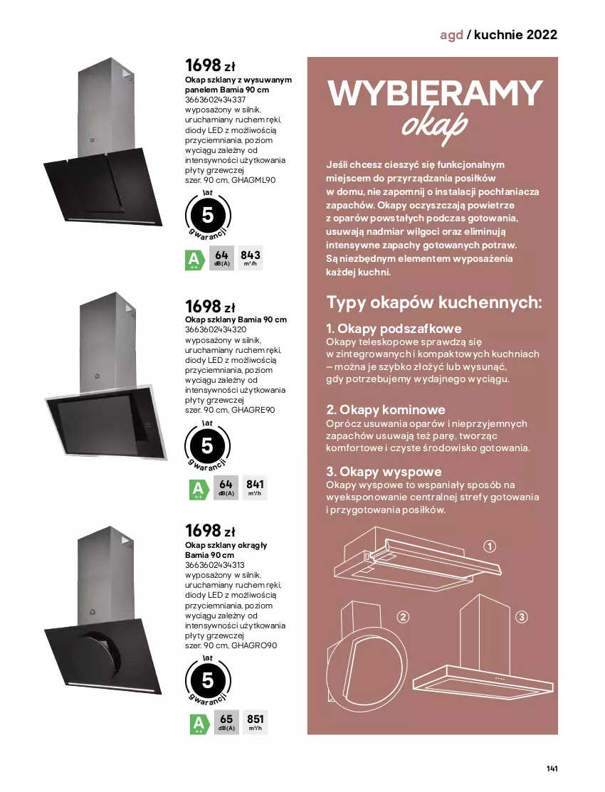 Gazetka promocyjna Castorama - Katalog kuchnie 2022 - ważna 01.04 do 31.12.2022 - strona 141 - produkty: Gra, Intel, Kuchnia, LG, Okap, Teleskop