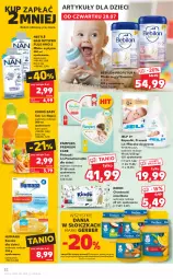 Gazetka promocyjna Kaufland - OFERTA TYGODNIA - Gazetka - ważna od 03.08 do 03.08.2022 - strona 32 - produkty: Humana, Sok, Gerber, Pampers, Mleko modyfikowane, Majtki, Mleczko do prania, NAN Optipro, Mleczko, Chusteczki, Dzieci, Kubuś, Pieluchomajtki, Waga, Napój, Nestlé, Kindii, Mleko, BEBILON