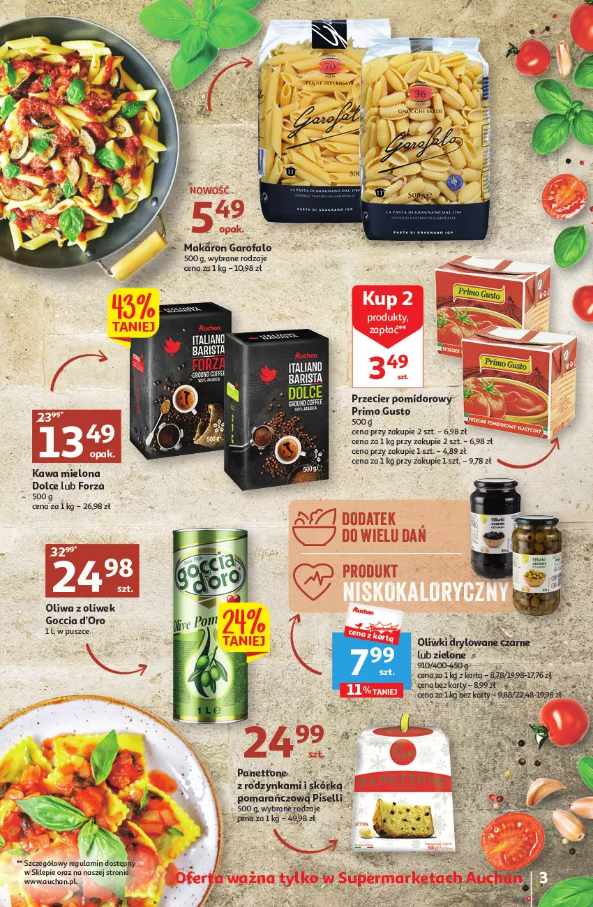 Gazetka promocyjna Auchan - Gazetka Wielkie majowe odkrycia cenowe część #2 Supermarket Auchan - ważna 04.05 do 10.05.2023 - strona 3 - produkty: Fa, Kawa, Kawa mielona, Oliwa z oliwek, Oliwki