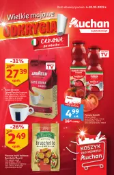 Gazetka promocyjna Auchan - Gazetka Wielkie majowe odkrycia cenowe część #2 Supermarket Auchan - Gazetka - ważna od 10.05 do 10.05.2023 - strona 1 - produkty: Kawa ziarnista, Kawa, Lavazza, Odol, LG