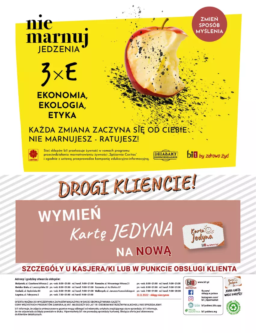 Gazetka promocyjna Bi1 - Gęsina na św.Marcina - ważna 02.11 do 15.11.2022 - strona 20 - produkty: Dres, Fa, Gra, Rama