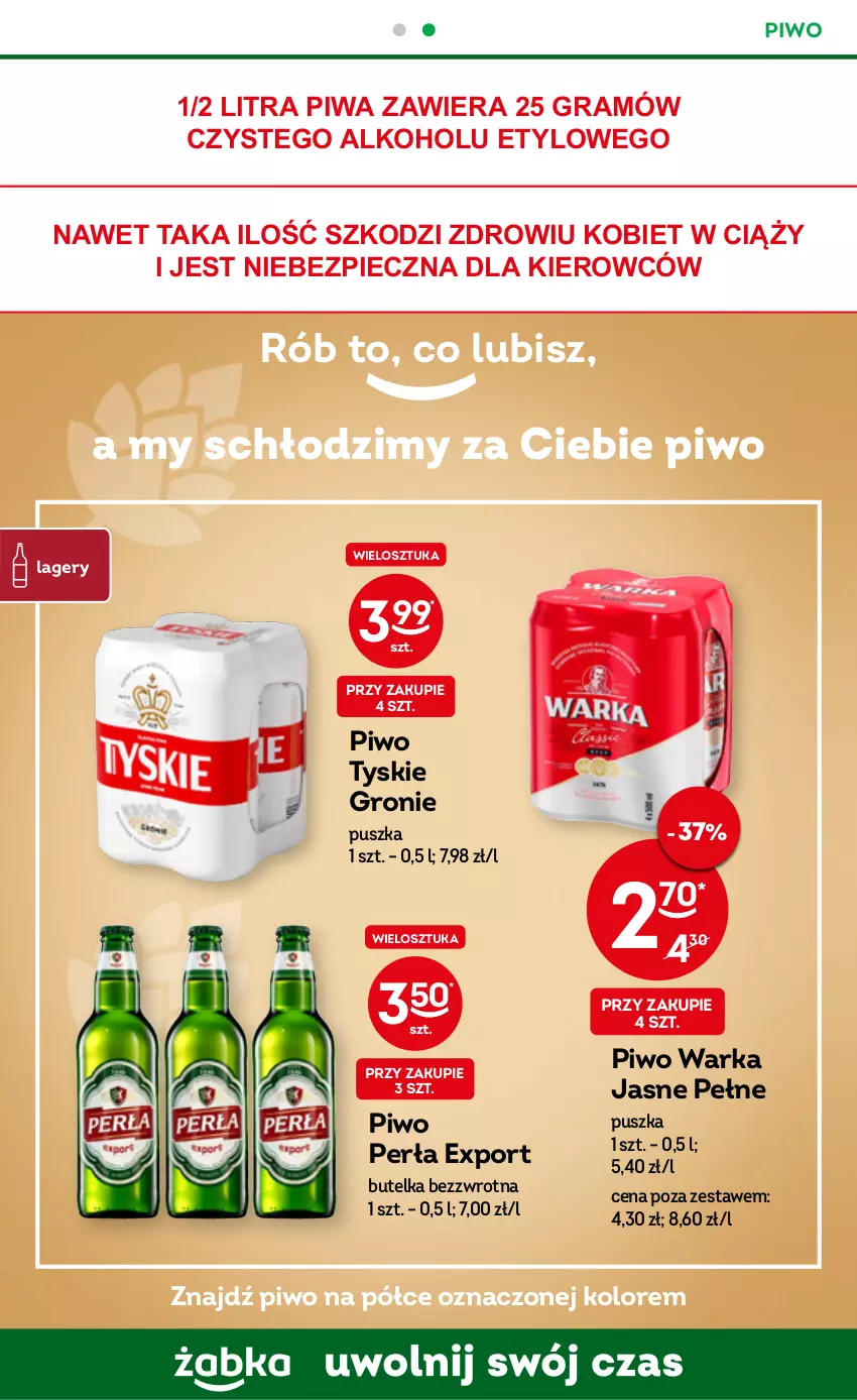 Gazetka promocyjna Żabka - ważna 08.02 do 14.02.2023 - strona 20 - produkty: Gra, Perła, Piec, Piwa, Piwo, Por, Tyskie, Warka