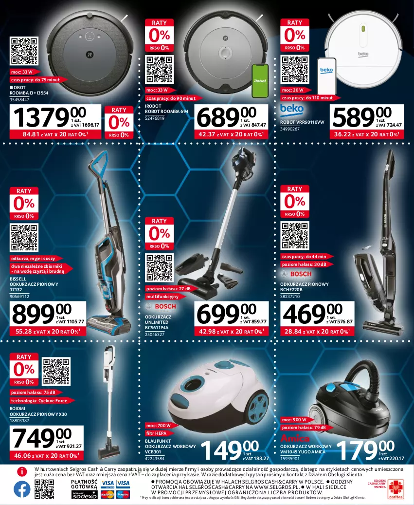 Gazetka promocyjna Selgros - Katalog Elektro - ważna 28.04 do 30.06.2023 - strona 11 - produkty: Amica, Gra, IRobot, LG, Odkurzacz, Robot, Roomba, Sok