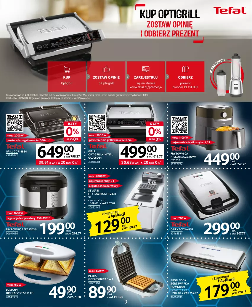 Gazetka promocyjna Selgros - Katalog Elektro - ważna 28.04 do 30.06.2023 - strona 9 - produkty: Gofrownica, Grill, Kosz, Warka