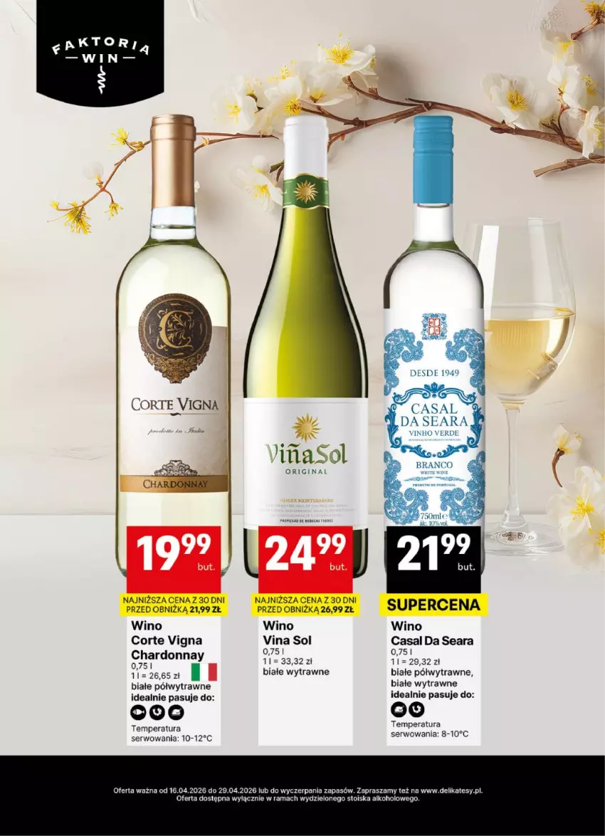 Gazetka promocyjna Delikatesy Centrum - Delibarek DC16-DC17 - ważna 16.04 do 29.04.2026 - strona 6 - produkty: Chardonnay, Gin, Rama, Ser, Wino