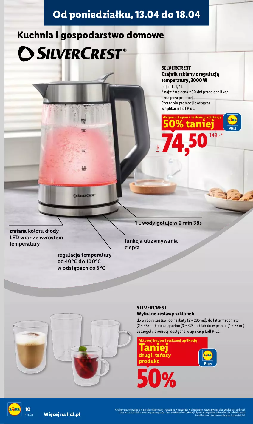 Gazetka promocyjna Lidl - Katalog ważny od 13.04 - ważna 13.04 do 18.04.2026 - strona 10 - produkty: Chia, Czajnik, Kuchnia, Silvercrest