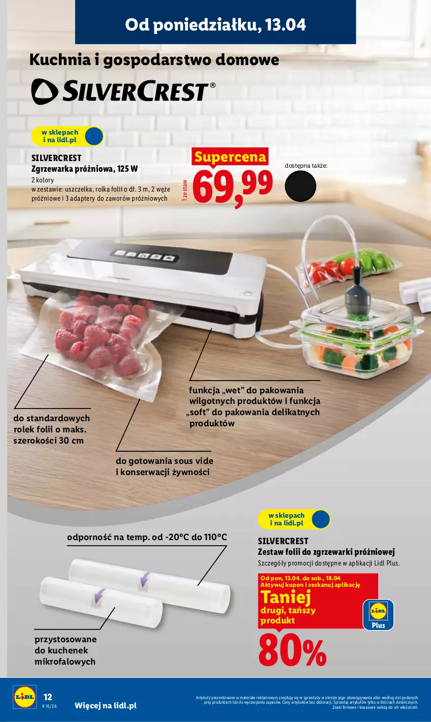 Gazetka promocyjna Lidl - Katalog ważny od 13.04 - ważna 13.04 do 18.04.2026 - strona 12 - produkty: Fa, Kuchnia, LG, Por, Ser, Silvercrest, Warka