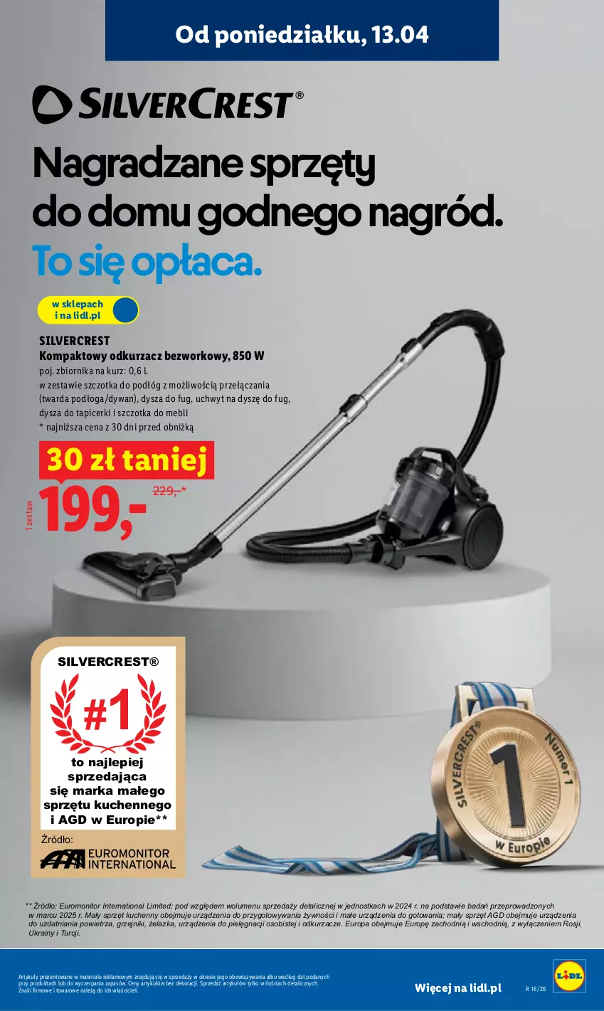 Gazetka promocyjna Lidl - Katalog ważny od 13.04 - ważna 13.04 do 18.04.2026 - strona 17 - produkty: Dywan, Gra, Grzejnik, Monitor, Odkurzacz, Odkurzacze, Silvercrest, Szczotka