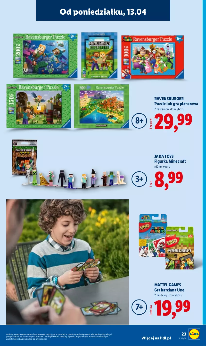 Gazetka promocyjna Lidl - Katalog ważny od 13.04 - ważna 13.04 do 18.04.2026 - strona 25 - produkty: Burger, Gra, Mattel, Minecraft, Puzzle, Ravensburger