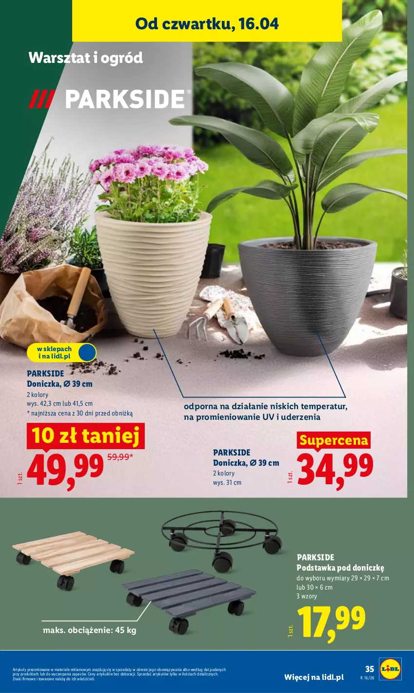 Gazetka promocyjna Lidl - Katalog ważny od 13.04 - ważna 13.04 do 18.04.2026 - strona 41 - produkty: Ogród, Parkside, Por
