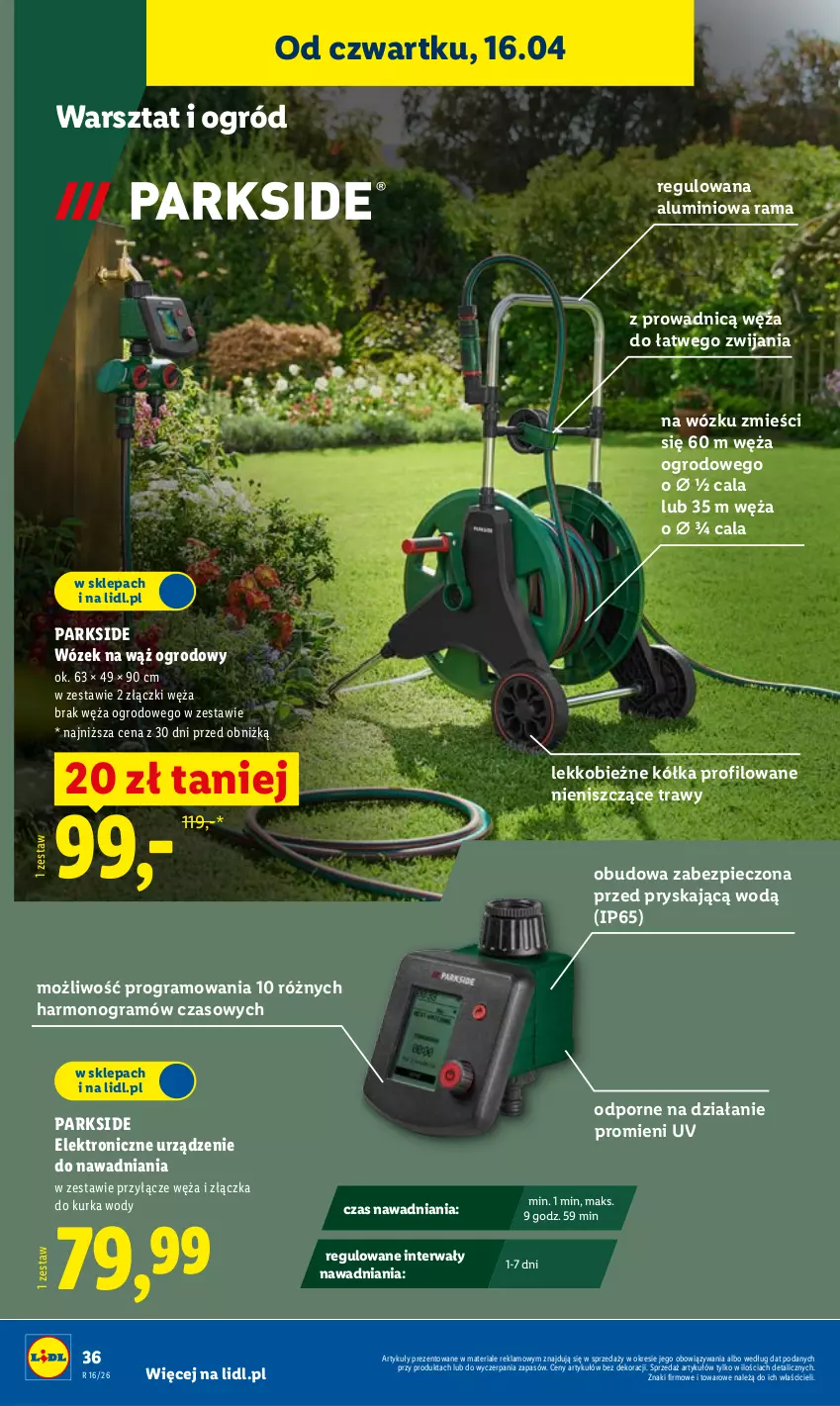 Gazetka promocyjna Lidl - Katalog ważny od 13.04 - ważna 13.04 do 18.04.2026 - strona 42 - produkty: Gra, Ogród, Parkside, Piec, Por, Rama, Wózek