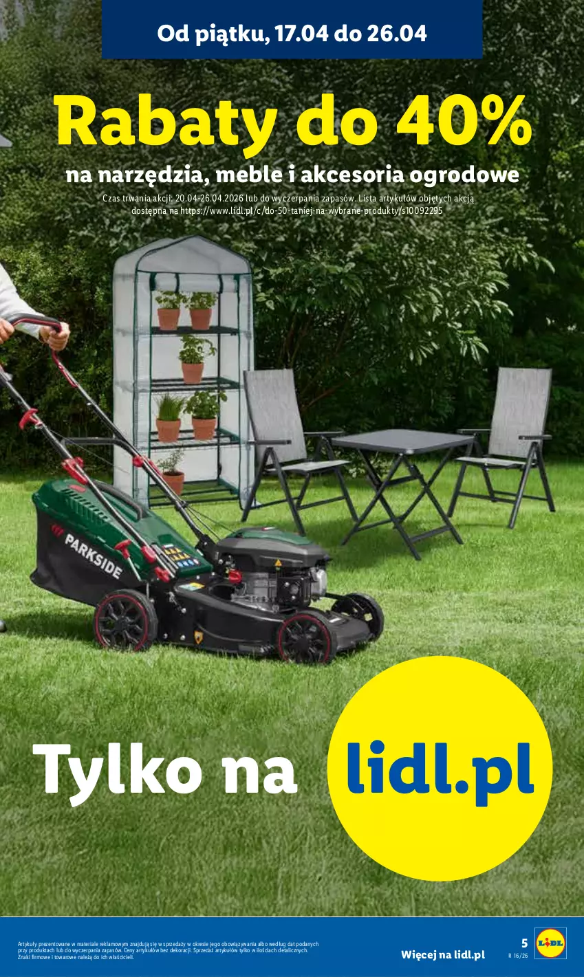 Gazetka promocyjna Lidl - Katalog ważny od 13.04 - ważna 13.04 do 18.04.2026 - strona 5 - produkty: Meble