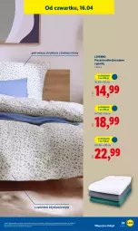 Gazetka promocyjna Lidl - Katalog ważny od 13.04 - Gazetka - ważna od 18.04 do 18.04.2026 - strona 35 - produkty: Ivar, Prześcieradło