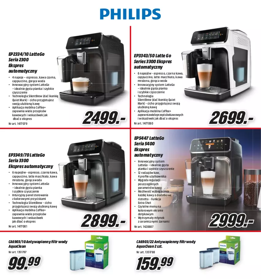 Gazetka promocyjna Media Markt - Gazetka Media Markt - ważna 13.10 do 31.10.2023 - strona 15 - produkty: Cappuccino, Chia, Kawa, Młynek, Mobil, Napoje, Ser, Woda