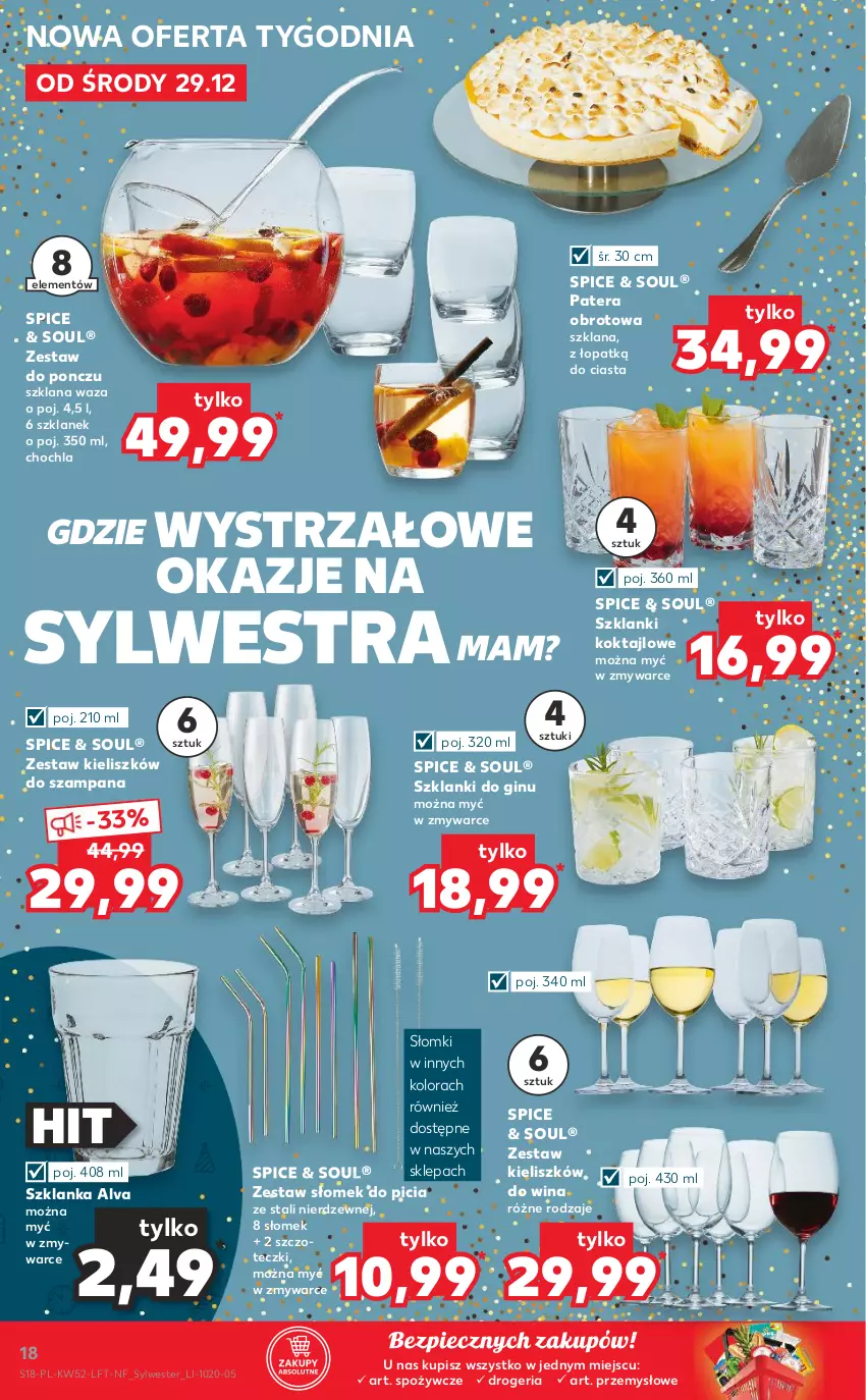 Gazetka promocyjna Kaufland - OFERTA TYGODNIA - ważna 29.12.2021 do 04.01.2022 - strona 18 - produkty: Gin, LANA, Lanki, Piec, Szklanka, Tera