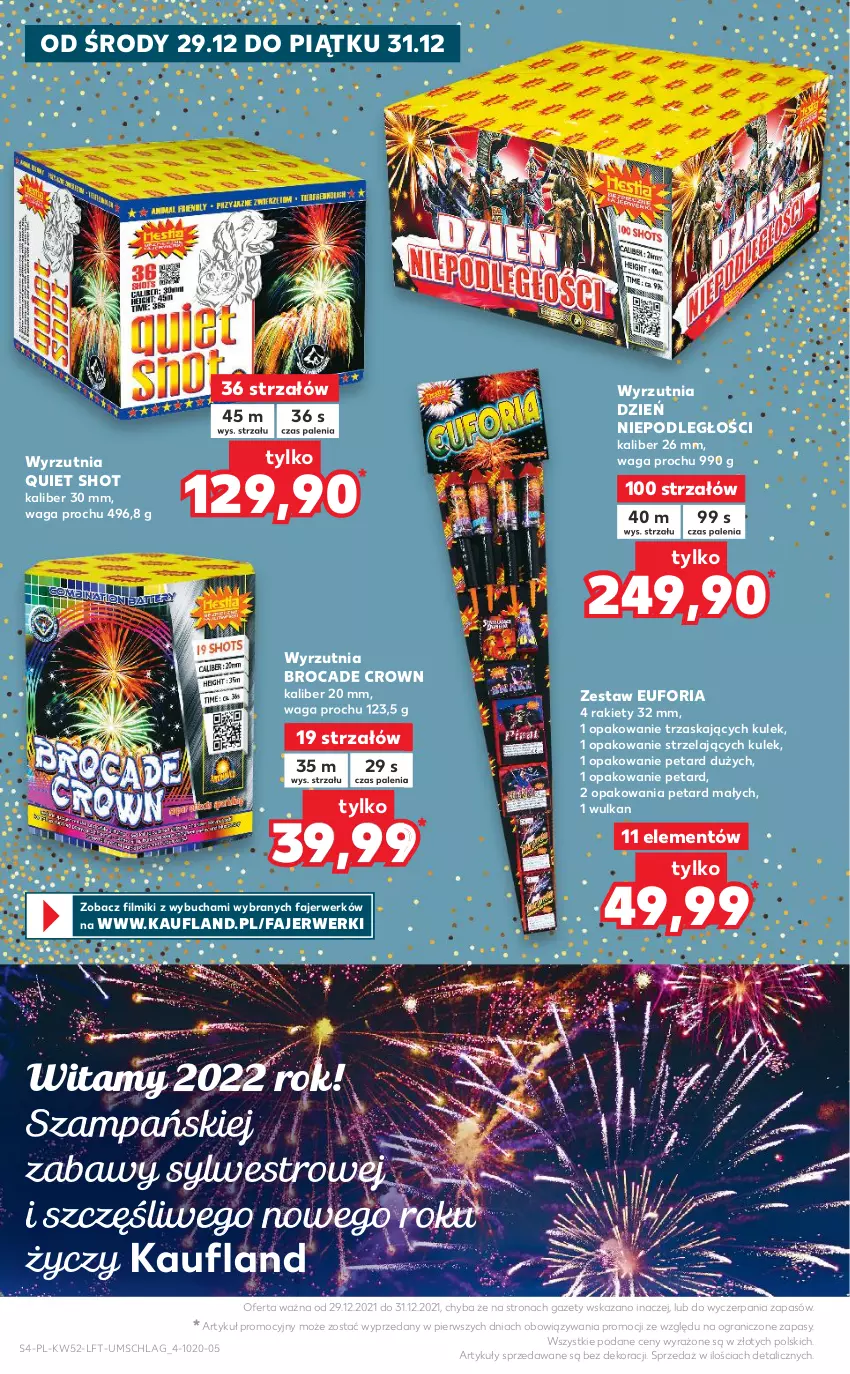 Gazetka promocyjna Kaufland - OFERTA TYGODNIA - ważna 29.12.2021 do 04.01.2022 - strona 4 - produkty: Fa, Gra, Strzałów, Waga, Wyrzutnia