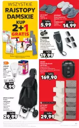 Gazetka promocyjna Kaufland - OFERTA TYGODNIA - Gazetka - ważna od 04.01 do 04.01.2022 - strona 47 - produkty: Klapki, Top, Por, Gra, Kapcie, Głośnik, Organizer, Rajstopy, Szynka, Sharp, Lampa LED, Głośnik bluetooth, Torba, Maszynka, Lampa