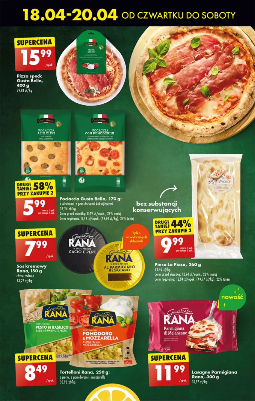 Gazetka promocyjna Biedronka - Od czwartku - ważna 18.04 do 24.04.2024 - strona 35 - produkty: Bell, Lasagne, LG, Mozzarella, Pesto, Pizza, Ser, Sos