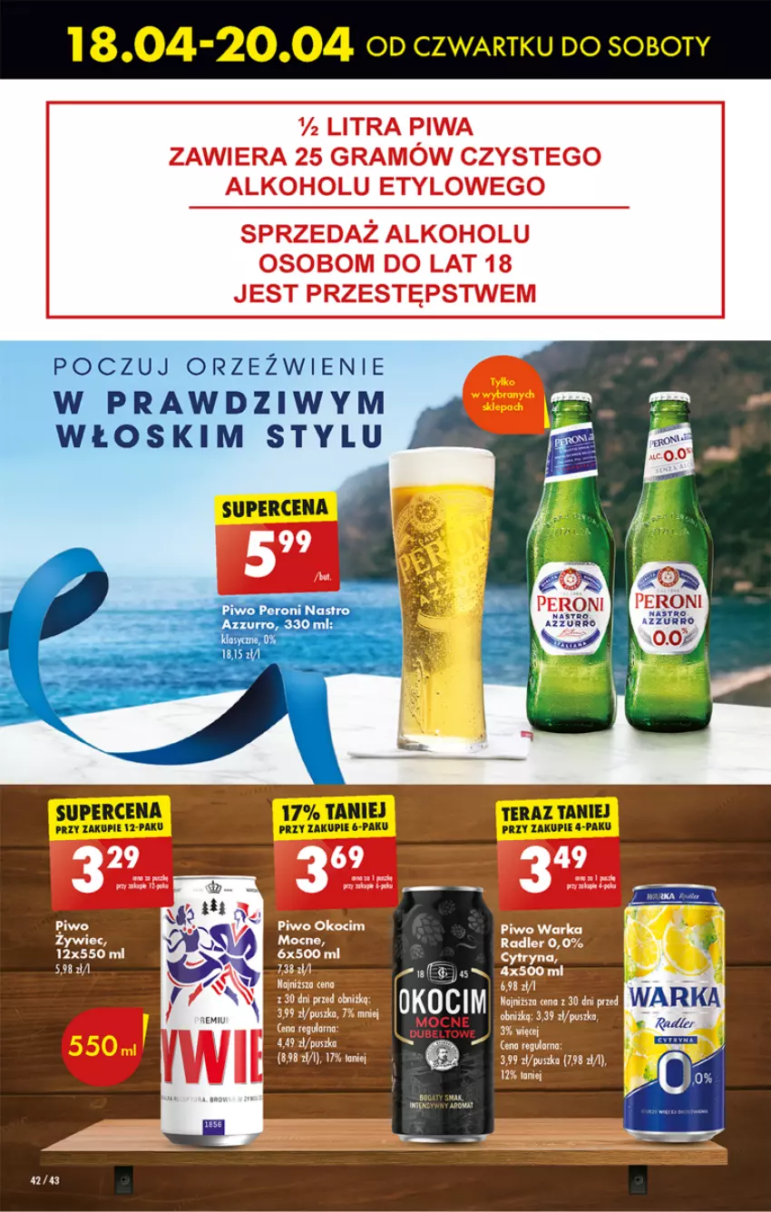 Gazetka promocyjna Biedronka - Od czwartku - ważna 18.04 do 24.04.2024 - strona 48 - produkty: Gra, Koc, LG, Okocim, Piwa, Piwo, Warka