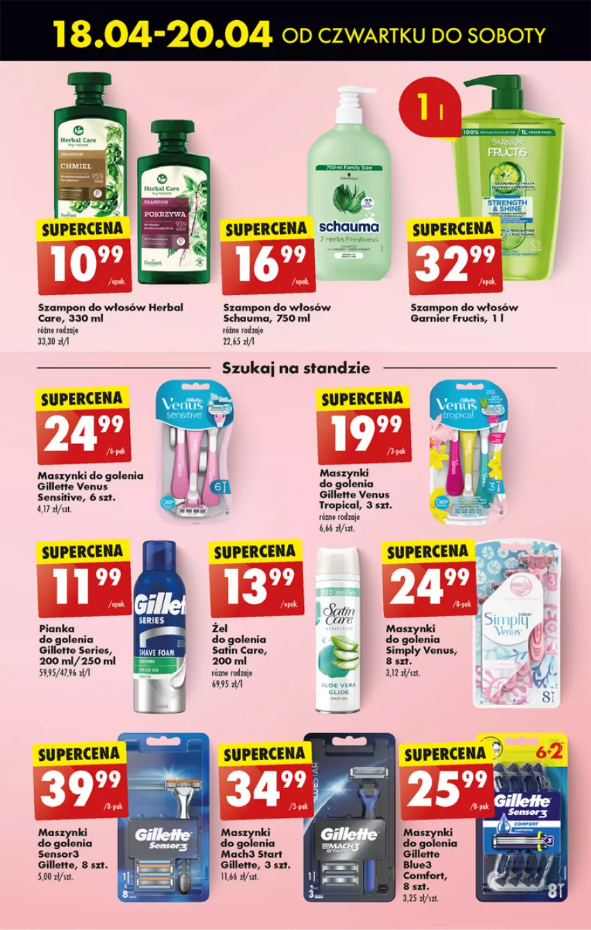 Gazetka promocyjna Biedronka - Od czwartku - ważna 18.04 do 24.04.2024 - strona 49 - produkty: Garnier, Gillette, Gillette Venus, Mach3, Schauma, Ser, Szampon, Tropical, Venus