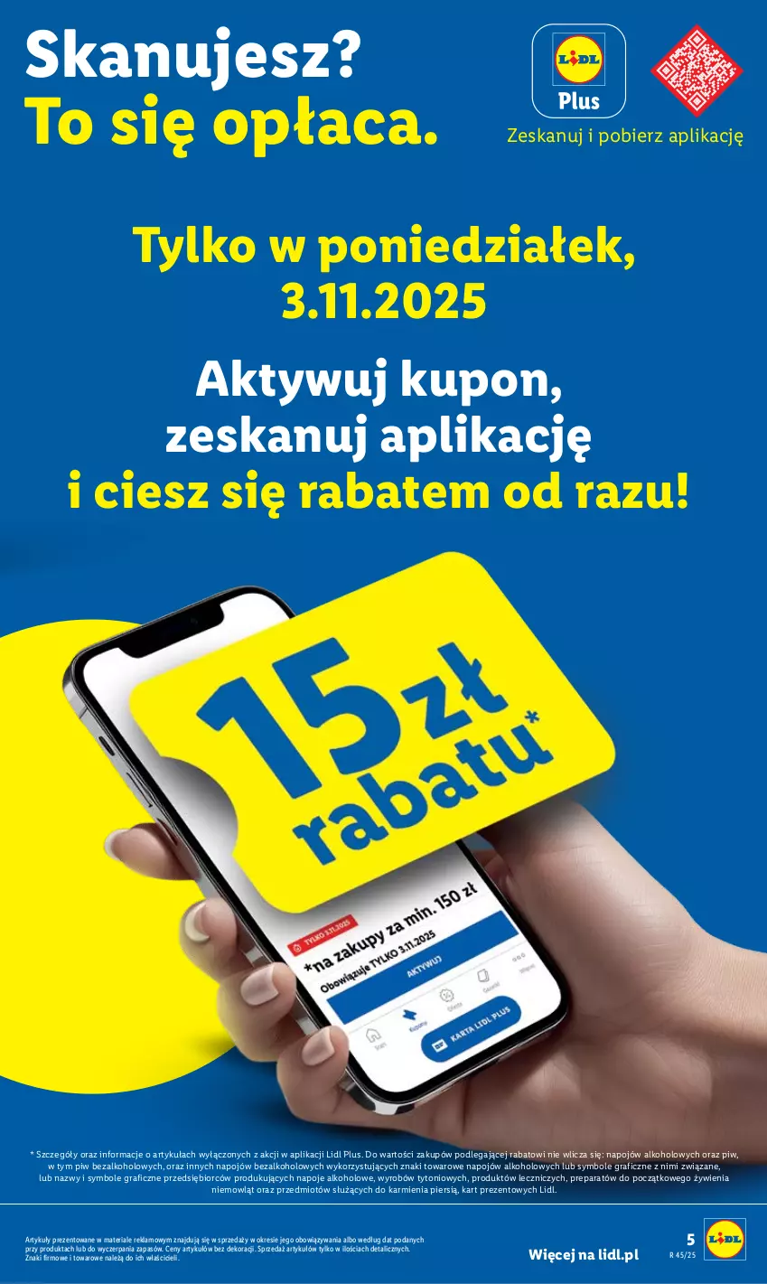 Gazetka promocyjna Lidl - GAZETKA - ważna 03.11 do 05.11.2025 - strona 5 - produkty: Gra, Karmi, Napoje, Znicz