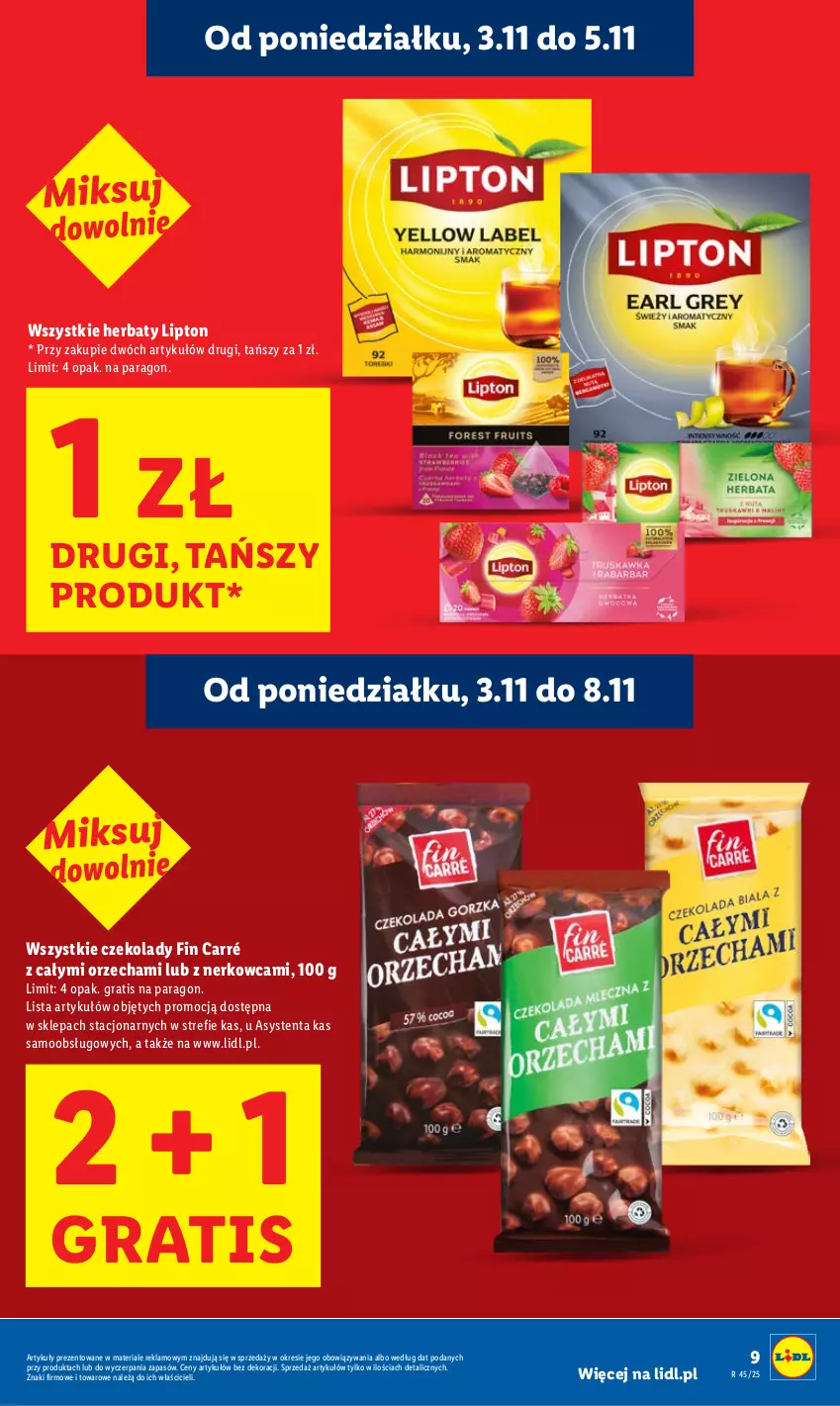 Gazetka promocyjna Lidl - GAZETKA - ważna 03.11 do 05.11.2025 - strona 9 - produkty: Gra, Lipton