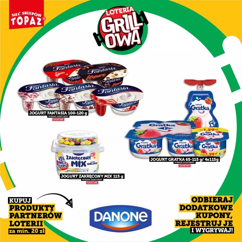 Gazetka promocyjna Topaz - Gazetka - ważna 20.04 do 14.06.2026 - strona 12 - produkty: Danone, Fa, Fanta, Gra, Gry, Jogurt