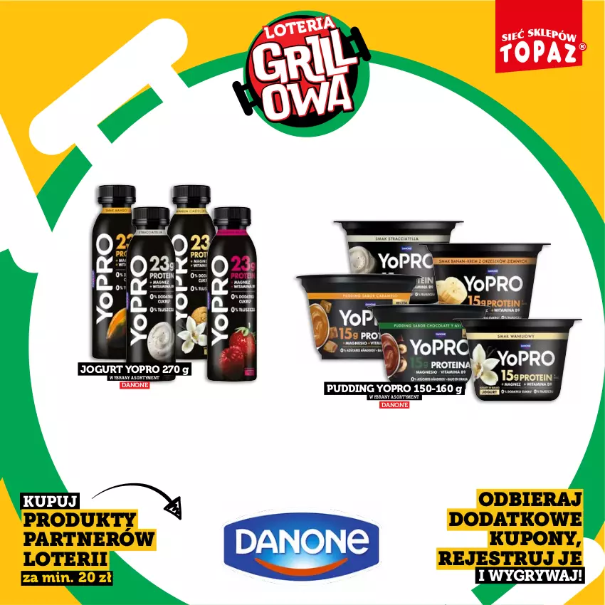 Gazetka promocyjna Topaz - Gazetka - ważna 20.04 do 14.06.2026 - strona 13 - produkty: Danone, Gry, Jogurt, Pudding