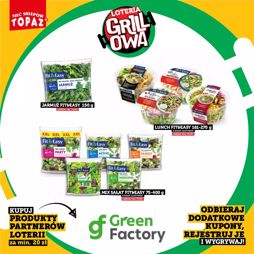 Gazetka promocyjna Topaz - Gazetka - ważna 20.04 do 14.06.2026 - strona 20 - produkty: Fa, Gry, Jarmuż, Sałat