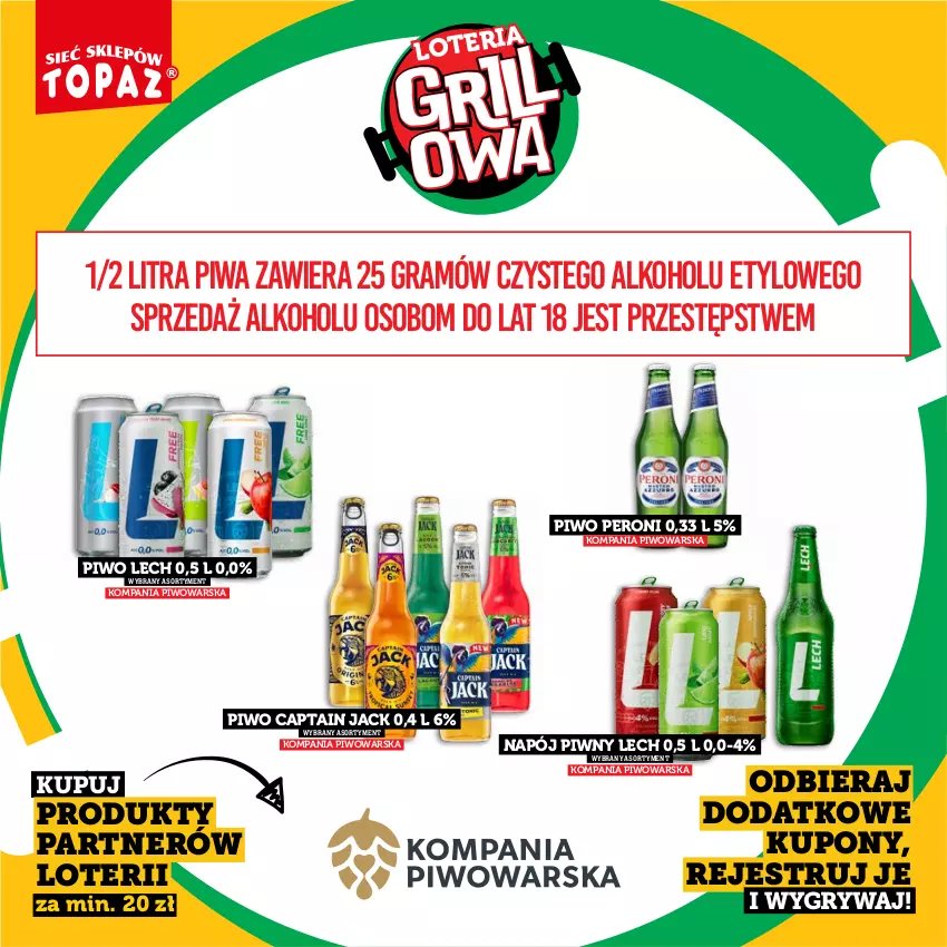 Gazetka promocyjna Topaz - Gazetka - ważna 20.04 do 14.06.2026 - strona 28 - produkty: Captain Jack, Gra, Gry, Napój, Piwa, Piwo