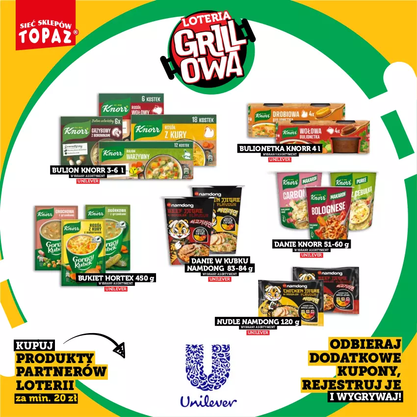 Gazetka promocyjna Topaz - Gazetka - ważna 20.04 do 14.06.2026 - strona 64 - produkty: Bukiet, Bulion, Gry, Hortex, Knorr, Lion