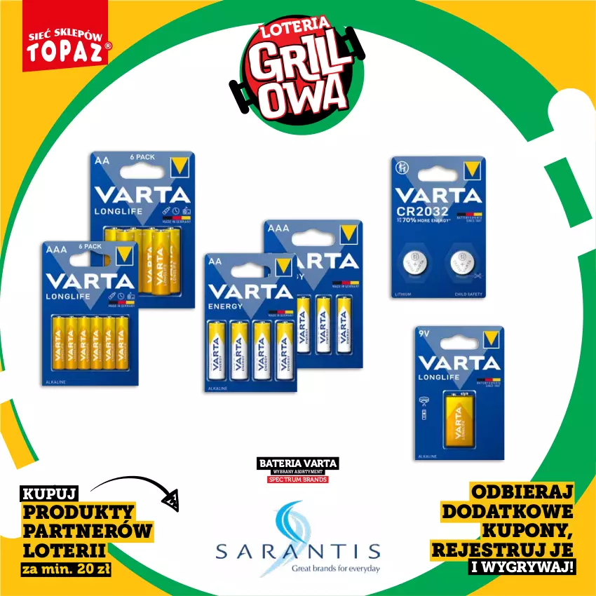Gazetka promocyjna Topaz - Gazetka - ważna 20.04 do 14.06.2026 - strona 70 - produkty: Bateria, Gry, Rum, Varta