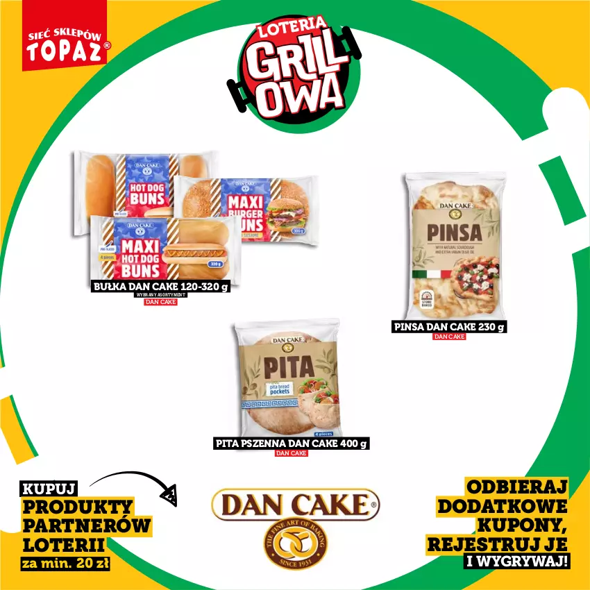 Gazetka promocyjna Topaz - Gazetka - ważna 20.04 do 14.06.2026 - strona 8 - produkty: Bułka, Dan Cake, Gry