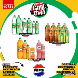 Gazetka promocyjna Topaz - Gazetka - Gazetka - ważna od 14.06 do 14.06.2026 - strona 60 - produkty: Gry, 7up, Mirinda, Pepsi, Lipton, Napój