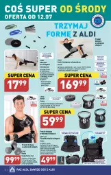 Gazetka promocyjna Aldi - Pełen katalog od 10.07 - Gazetka - ważna od 15.07 do 15.07.2023 - strona 36 - produkty: Plecak, Kamizelka, Podkładka, Zestaw hantli, Ekspander, Wagi, Podkład