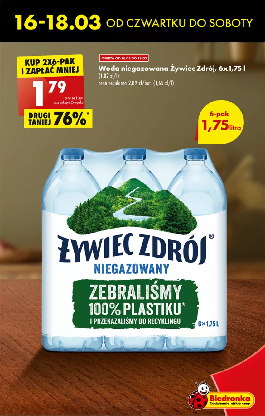 Gazetka promocyjna Biedronka - ważna 16.03 do 22.03.2023 - strona 13 - produkty: Woda, Woda niegazowana