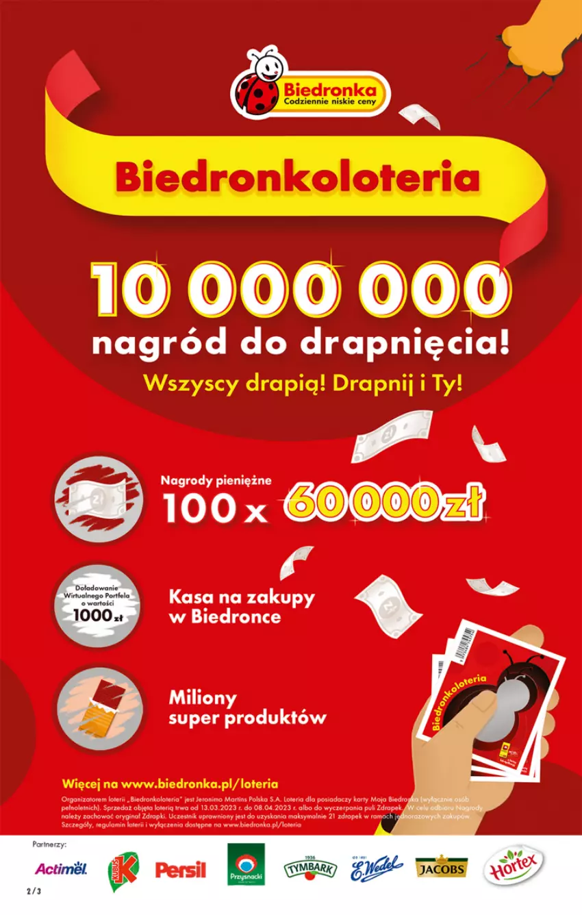 Gazetka promocyjna Biedronka - ważna 16.03 do 22.03.2023 - strona 2 - produkty: Drapak, Dron, Fa, Gin, Gry, Lion, Persil, Por, Rama, Ser