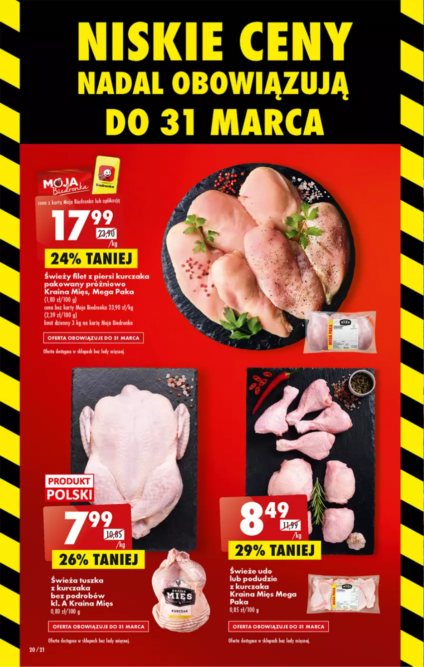 Gazetka promocyjna Biedronka - ważna 16.03 do 22.03.2023 - strona 20 - produkty: Dron, Filet z piersi kurczaka, Kurczak, Lody, Podudzie z kurczaka, Tusz