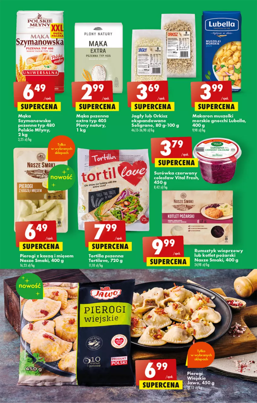 Gazetka promocyjna Biedronka - ważna 16.03 do 22.03.2023 - strona 41 - produkty: Bell, Bella, Gnocchi, Gra, Kotlet, Lubella, Mąka, Mąka pszenna, Makaron, Mus, Pierogi, Rum, Tortilla